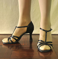 Latin Dance shoe strappy 2,5inch heel